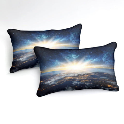 Image of Earth From Galaxy Comforter Set - Beddingify