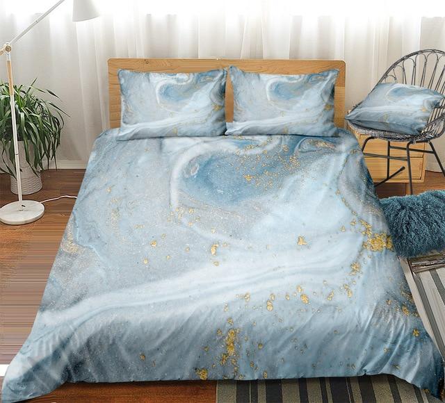 Grey Liquid Marble Comforter Set - Beddingify