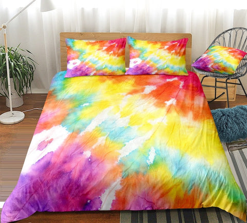 Image of Colorful Tie Dye Bedding Set - Beddingify