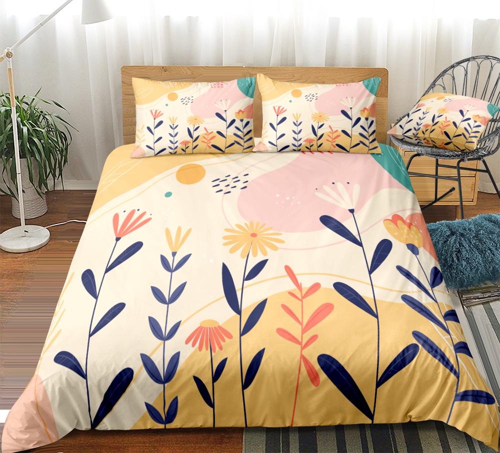 Cartoon Sunflower Bedding Set - Beddingify