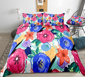 Watercolor Flower Bedding Set - Beddingify