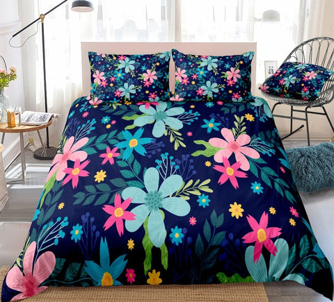 Image of Colorful Flower Bedding Set - Beddingify