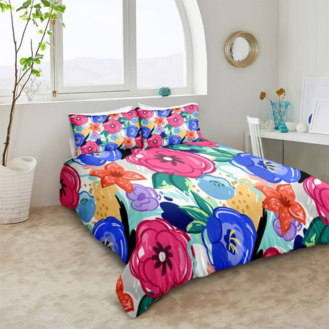 Image of Watercolor Flower Bedding Set - Beddingify