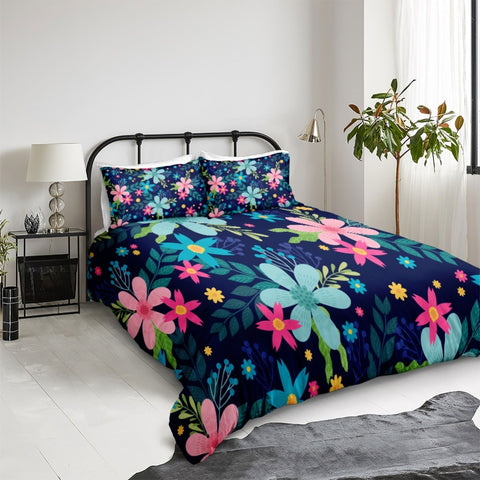 Image of Colorful Flower Bedding Set - Beddingify