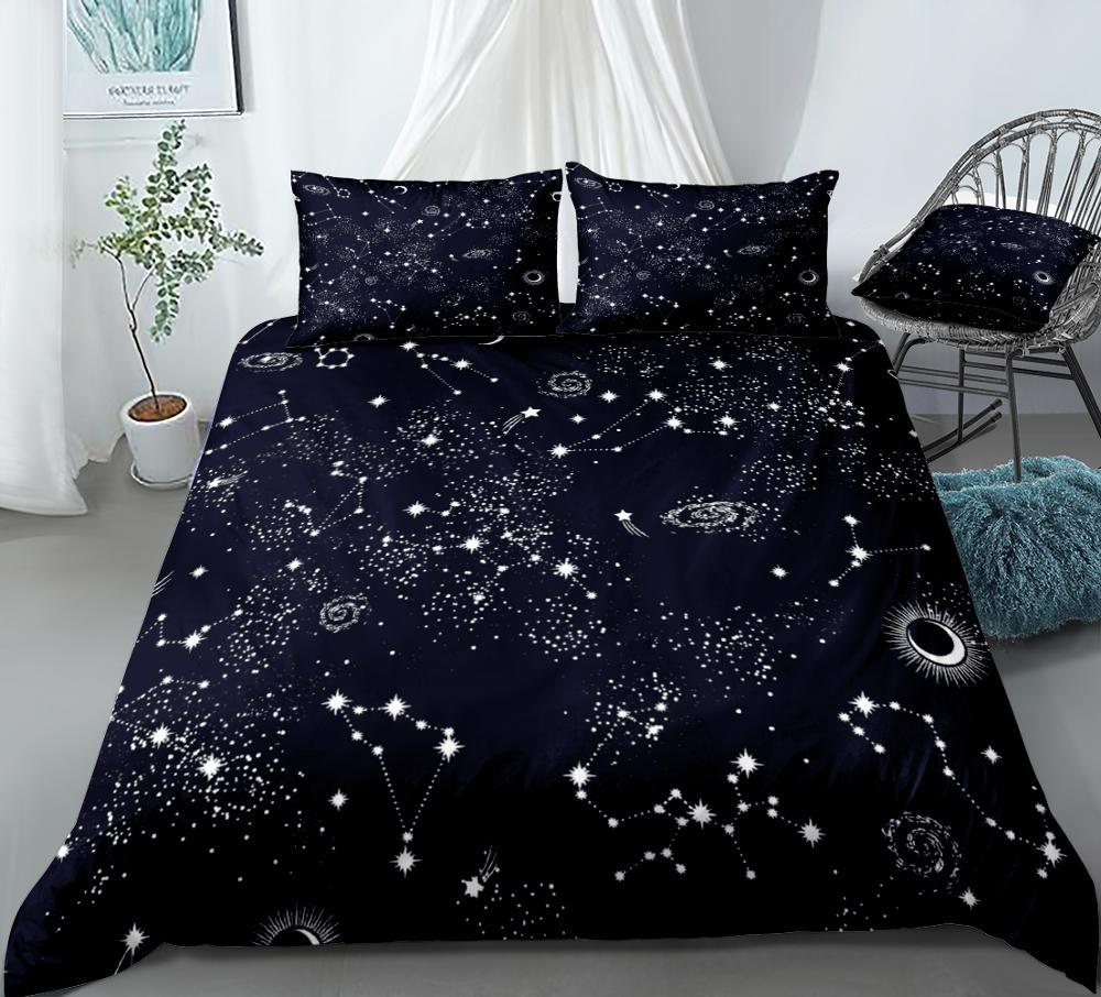 Stars Night Sky Comforter Set - Beddingify