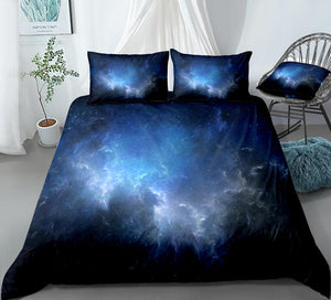 Dark Blue Galaxy Bedding Set - Beddingify