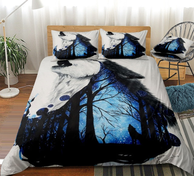 Forest Wolf Bedding Set - Beddingify