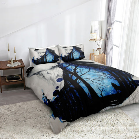 Image of Forest Wolf Bedding Set - Beddingify