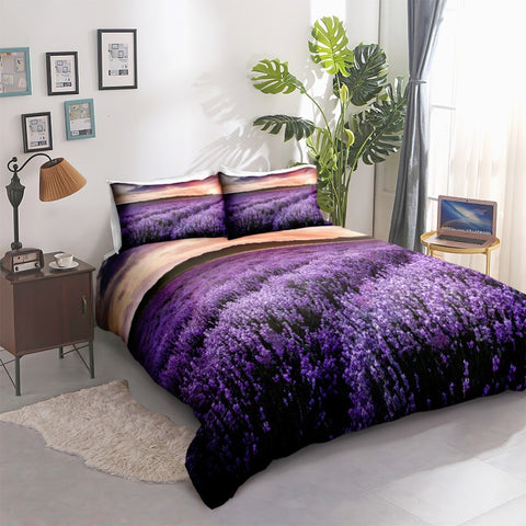 Image of Lavender Flowers Bedding Set - Beddingify