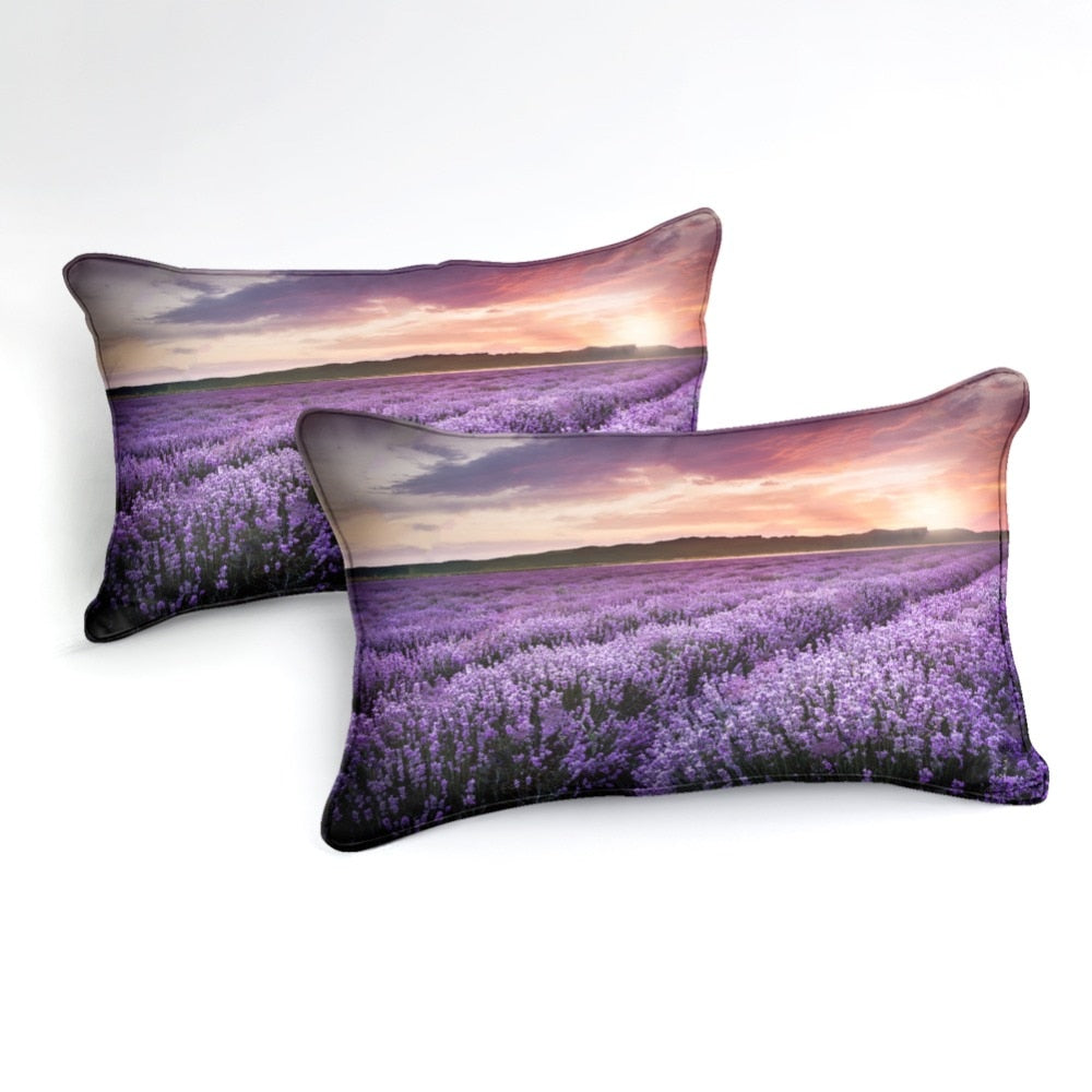 Lavender Flowers Bedding Set - Beddingify