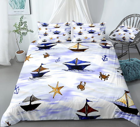 Image of Sailboat Bedding Set - Beddingify