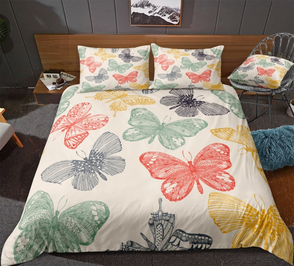 Butterflies Bedding Set - Beddingify