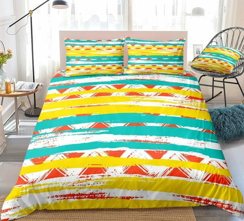Image of Colorful Geometric Bedding Set - Beddingify