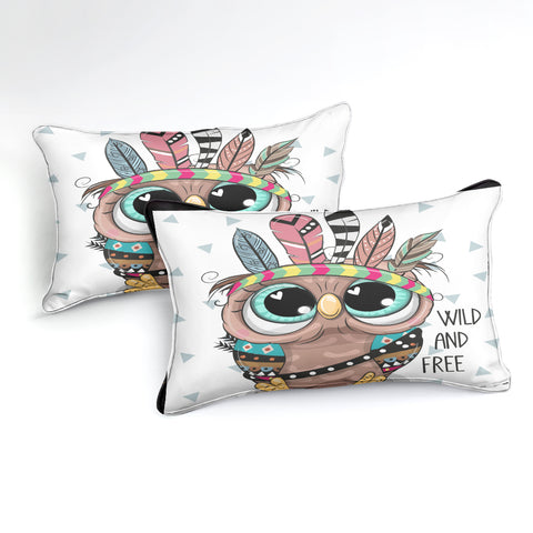 Image of Cartoon Tribal Owl Bedding Set - Beddingify