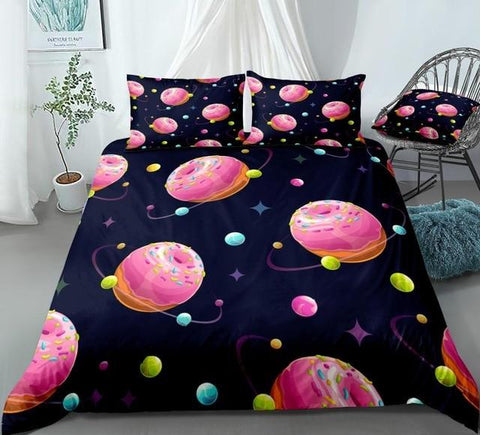 Image of Donut Planet Comforter Set - Beddingify