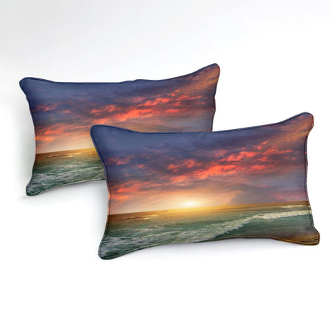 Image of Dawn Beach Themed  Comforter Set - Beddingify