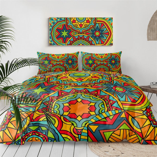 Ethnic Mandala Indigo Bedding Set - Beddingify