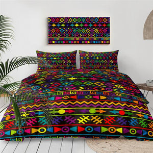 Colorful Geometric Comforter Set - Beddingify