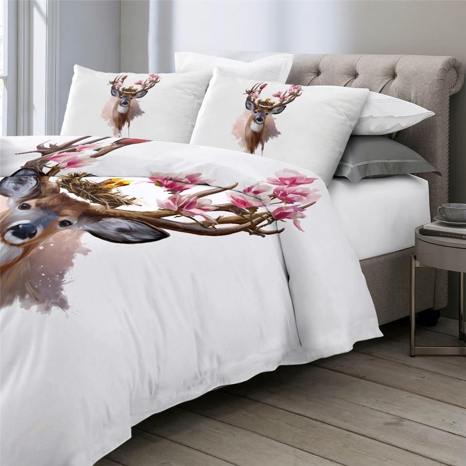 Elk and Bird Comforter Set - Beddingify