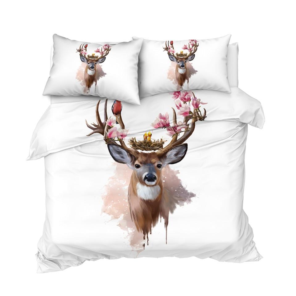 Elk and Bird Comforter Set - Beddingify