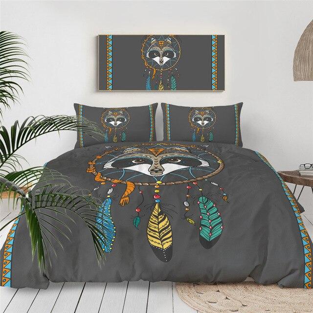 Raccoon Dreamcatcher Comforter Set - Beddingify