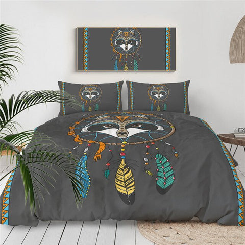 Image of Raccoon Dreamcatcher Bedding Set - Beddingify