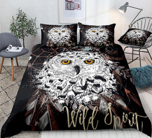 Owl Dream Catcher Bedding Set - Beddingify
