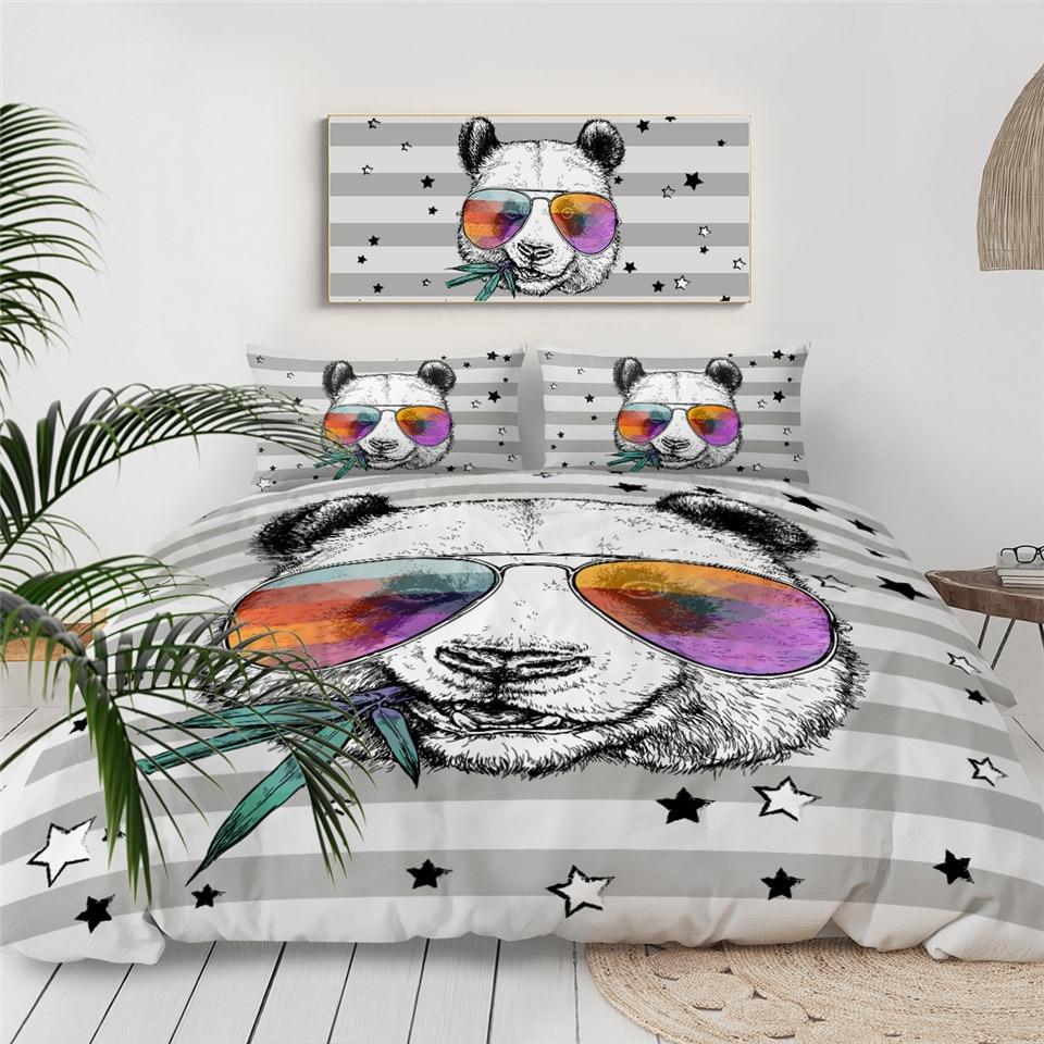 Funny Kid Panda Comforter Set - Beddingify