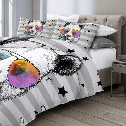 Image of Funny Kid Panda Bedding Set - Beddingify