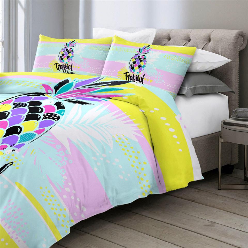 Tropical Dream Pineapple Comforter Set - Beddingify