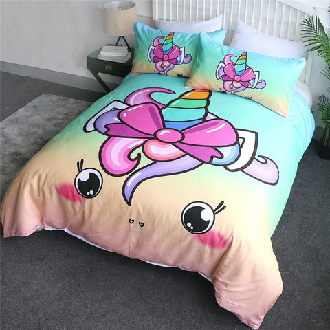 Image of Chubby Unicorn Comforter Set - Beddingify