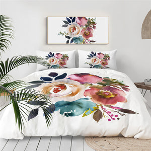 Watercolor Floral Bedding Set - Beddingify