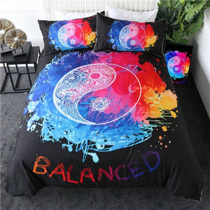 Colorful Yin and Yang Bedding Set - Beddingify