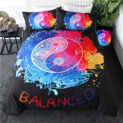 Image of Colorful Yin and Yang Bedding Set - Beddingify