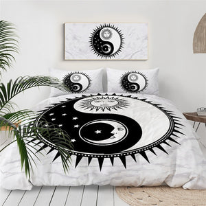 Yin and Yang, Moon and Sun Bedding Set - Beddingify