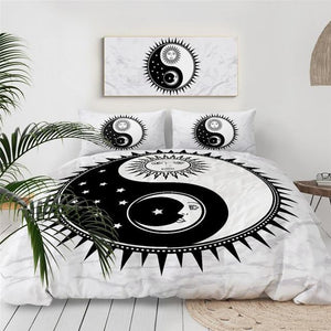 Yin and Yang, Moon and Sun Comforter Set - Beddingify