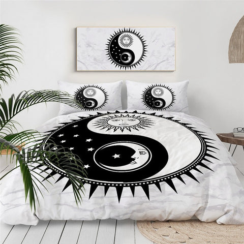Image of Yin and Yang, Moon and Sun Bedding Set - Beddingify