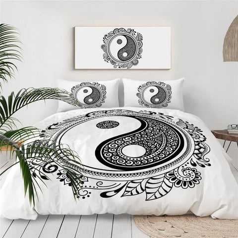 Image of Paisley Yin and Yang Comforter Set - Beddingify