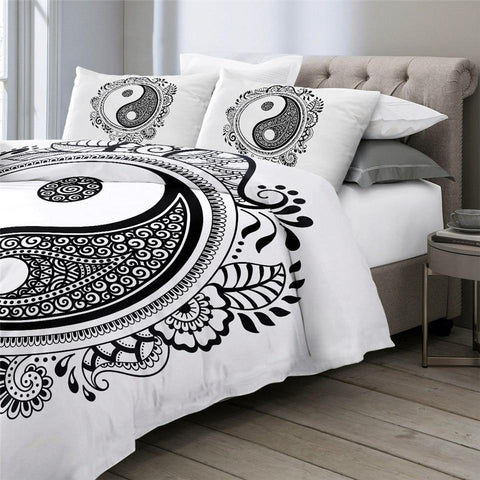 Image of Paisley Yin and Yang Comforter Set - Beddingify