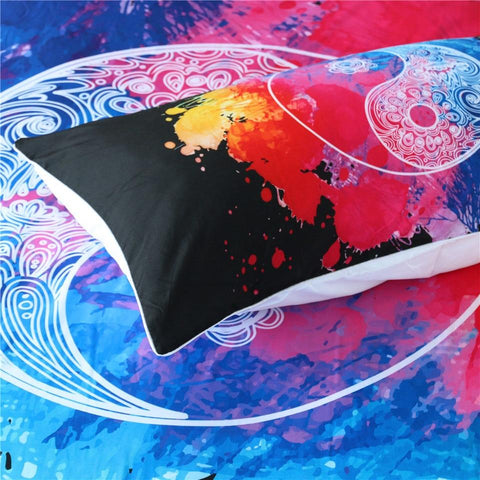 Image of Colorful Yin and Yang Comforter Set - Beddingify