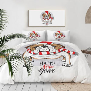 Cool Bulldog Dogs Comforter Set - Beddingify