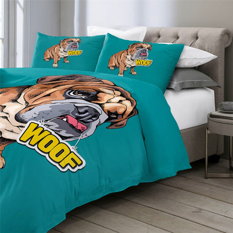 Image of Bulldog Dogs Bedding Set - Beddingify