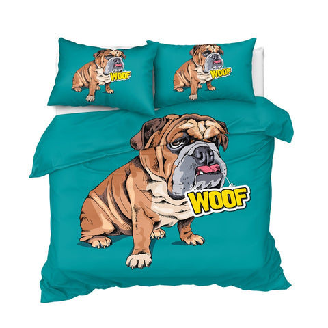 Image of Bulldog Dogs Bedding Set - Beddingify