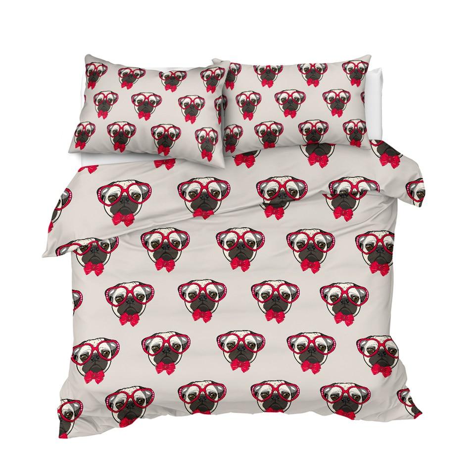 Tiny Bulldog Dogs Comforter Set - Beddingify