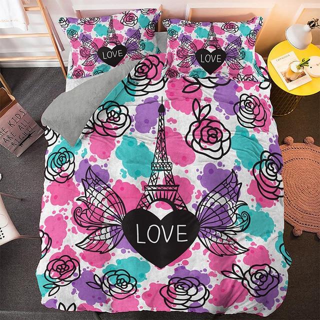 Flying Paris Tower Comforter Set - Beddingify