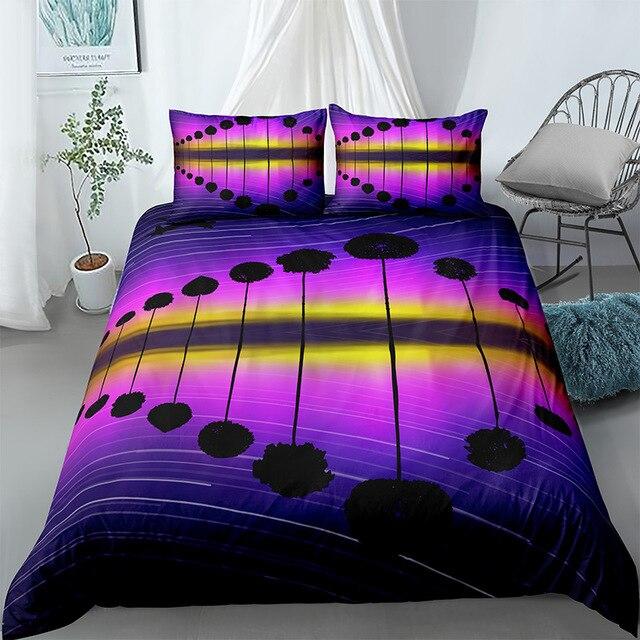 3D Purple Beach Landscape Comforter Set - Beddingify