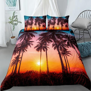 3D Sunset Landscape Comforter Set - Beddingify