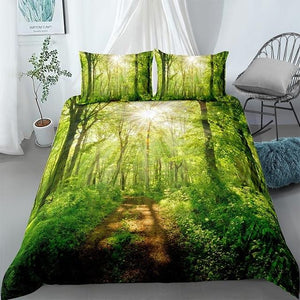 3D Forest Landscape Comforter Set - Beddingify