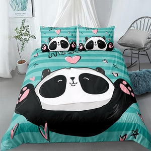 Lovely Kids Panda Comforter Set - Beddingify