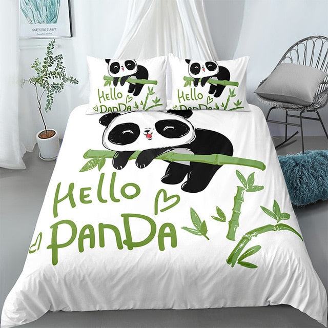 Bamboo Panda Bedding Set - Beddingify